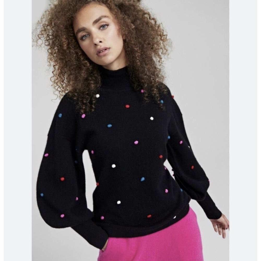 Charter Club Luxury Cashmere Confetti Turtleneck Sweater XL